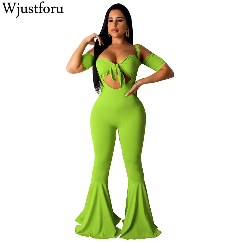 Wjustforu Sexy Bandage Jumpsuit Women Strapless Tops + Wide Leg Jumpsuit Female Short Sleeve Summer Fashion Bodysuit Vestidos
Wjustforu Sexy Bandage Jumpsuit Women Strapless Tops + Wide Leg Jumpsuit Female Short Sleeve Summer Fashion Bodysuit Vestidos