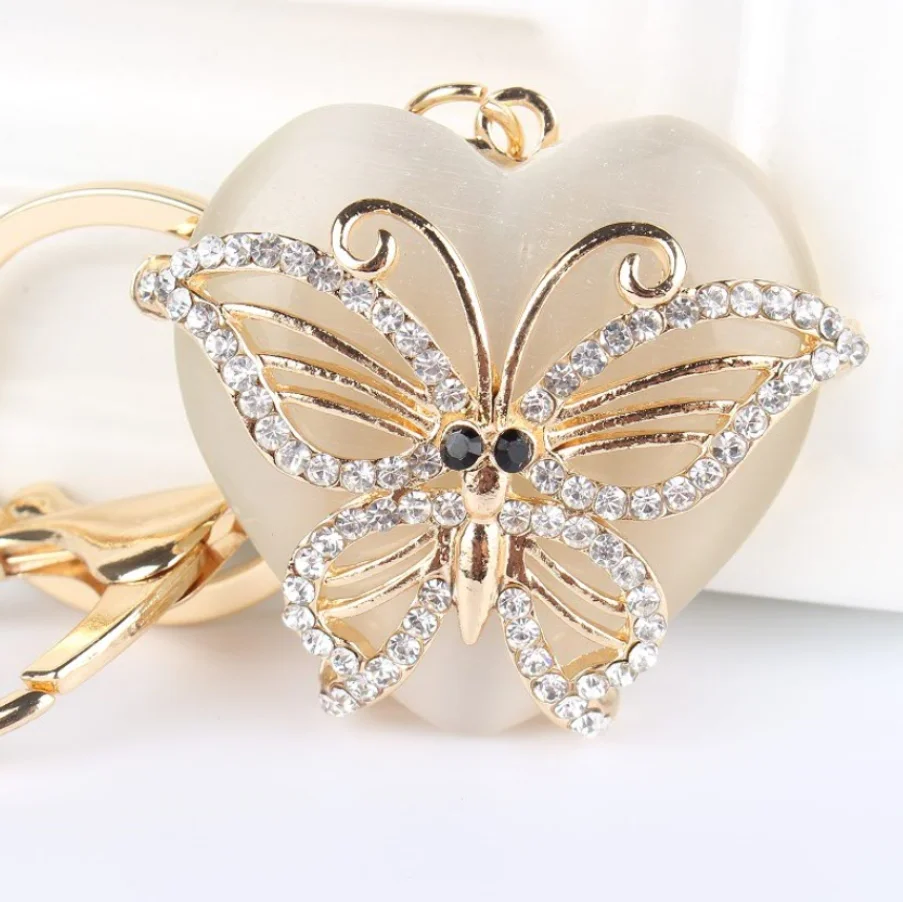 Sweet Heart Butterfly Pendant Charm Rhinestone Crystal Purse Bag Keyring Key Chain Accessories Wedding Party Lover Gift
Sweet Heart Butterfly Pendant Charm Rhinestone Crystal Purse Bag Keyring Key Chain Accessories Wedding Party Lover Gift