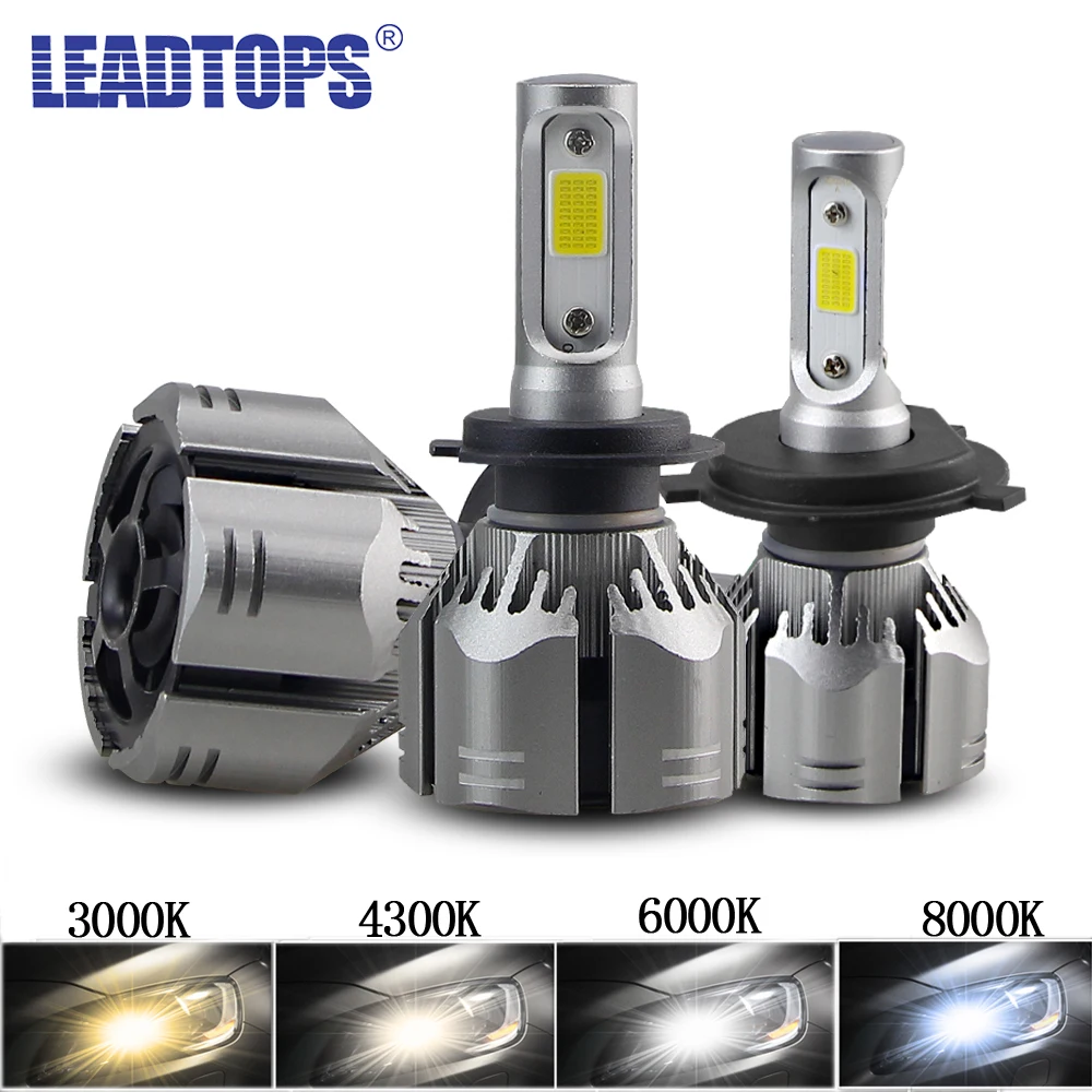 LEADTOPS 2pcs Car H4 LED H11 HeadLamps 8000k H1 H8 H9 H7 9005 LED 9006 6000k 4300k 3000k 12V 60W Waterproof DJ
LEADTOPS 2pcs Car H4 LED H11 HeadLamps 8000k H1 H8 H9 H7 9005 LED 9006 6000k 4300k 3000k 12V 60W Waterproof DJ