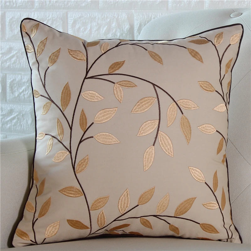 1Pc Home Decoration Simple Embroidered Leaves Square Cushion Cover 45*45cm Cotton Pillowcase for Back Cushion/Lumbar Pillow
1Pc Home Decoration Simple Embroidered Leaves Square Cushion Cover 45*45cm Cotton Pillowcase for Back Cushion/Lumbar Pillow