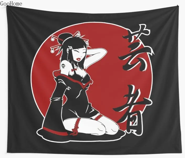 Geisha Pinup Wall Tapestry Cover Beach Towel Throw Blanket Picnic Yoga Mat Home Decoration
Geisha Pinup Wall Tapestry Cover Beach Towel Throw Blanket Picnic Yoga Mat Home Decoration