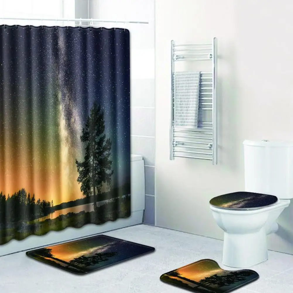 HobbyLane 4pcs/set Sky Printing Non Slip Toilet Polyester Cover Mat Floor Mat Set Bathroom Shower Curtain Bath Mat Bathroom Suits
HobbyLane 4pcs/set Sky Printing Non Slip Toilet Polyester Cover Mat Floor Mat Set Bathroom Shower Curtain Bath Mat Bathroom Suits