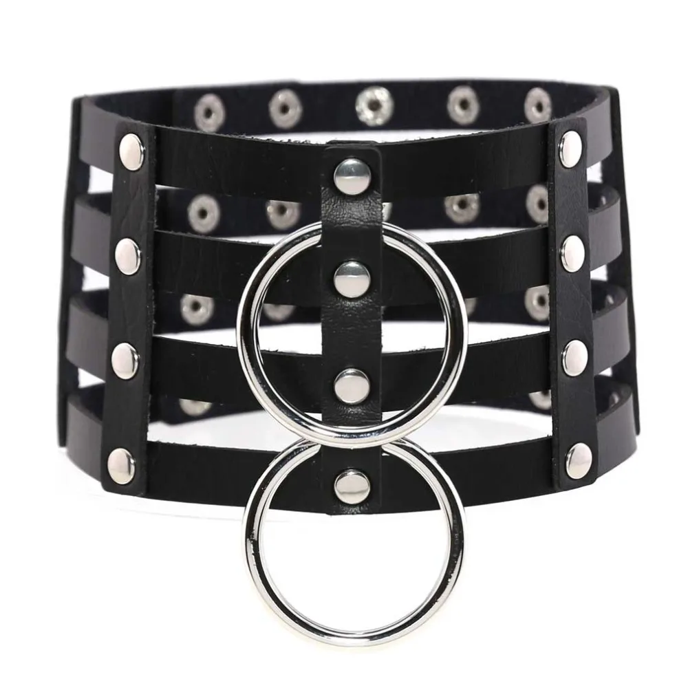 Harajuku Goth choker Collar O-Round Punk necklace 2019 Rivet Cage Leather Choker women girls Rock Sexy witch Gothic jewelry
Harajuku Goth choker Collar O-Round Punk necklace 2019 Rivet Cage Leather Choker women girls Rock Sexy witch Gothic jewelry