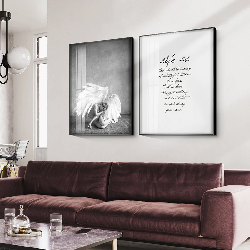 Character Canvas Painting Living Room Print Painting Restaurant Corridor Fresco Creative Angel Girl Wall Painting Art Set Poster
Character Canvas Painting Living Room Print Painting Restaurant Corridor Fresco Creative Angel Girl Wall Painting Art Set Poster