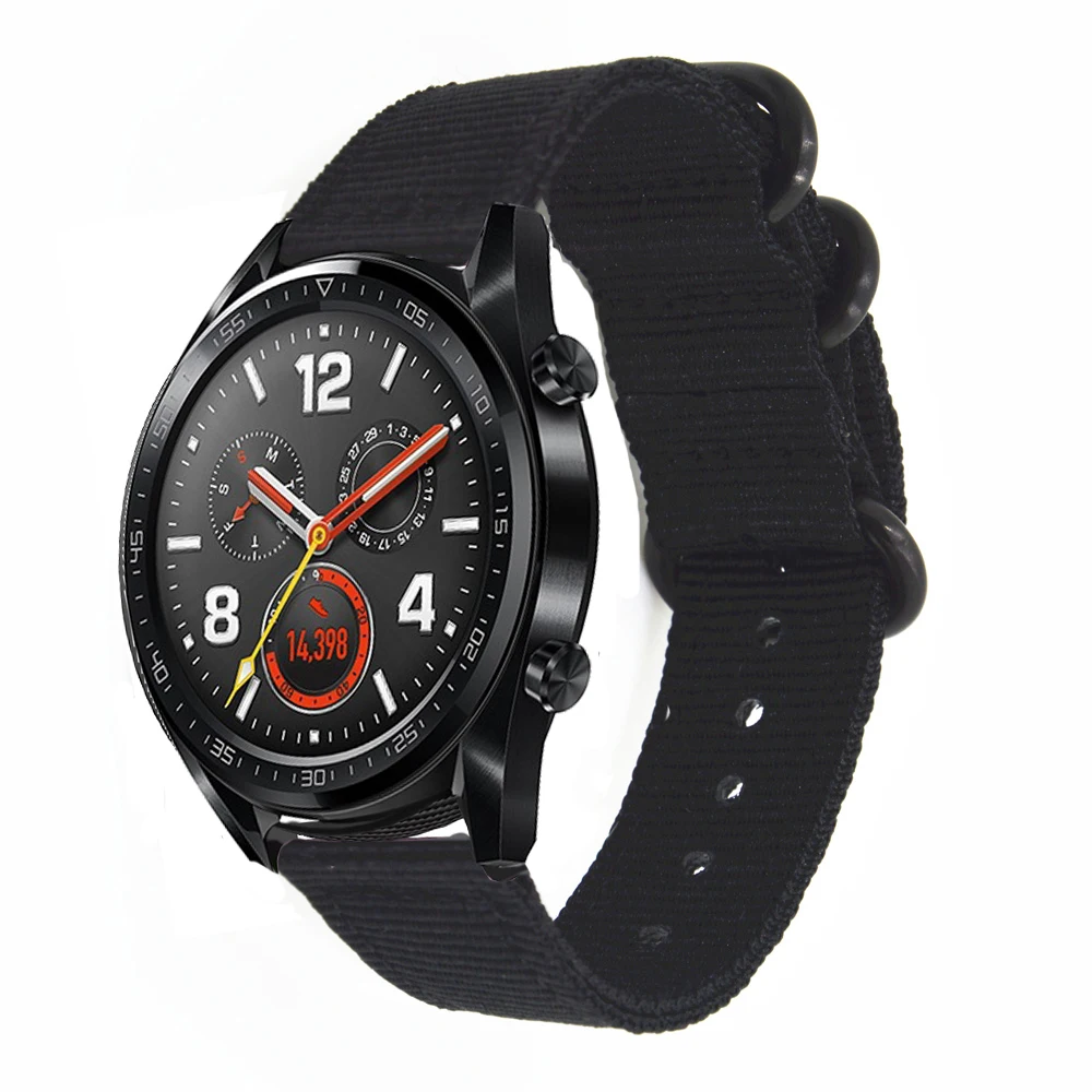 Новый нейлоновый холщовый ремешок для оригинальных смарт часов Huawei Watch GT Honor Magic