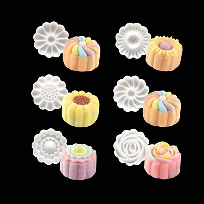 6 Style Stamps Round Flower Mooncake Mold Hand Pressure Fondant Decoration Cookie Cutter Pastry Baking Tool for Home Kitchen
6 Style Stamps Round Flower Mooncake Mold Hand Pressure Fondant Decoration Cookie Cutter Pastry Baking Tool for Home Kitchen