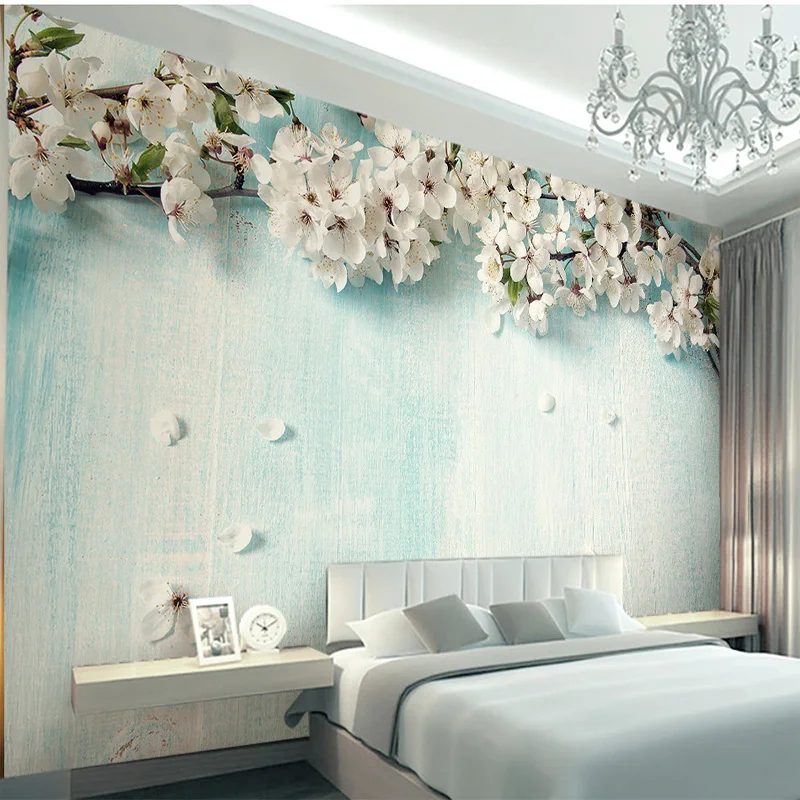 Custom Photo Wallpaper 3D Fresh Blue Wood Cherry Blossom Living Room Bedroom Background Environmental protection Wallpaper Mural
Custom Photo Wallpaper 3D Fresh Blue Wood Cherry Blossom Living Room Bedroom Background Environmental protection Wallpaper Mural