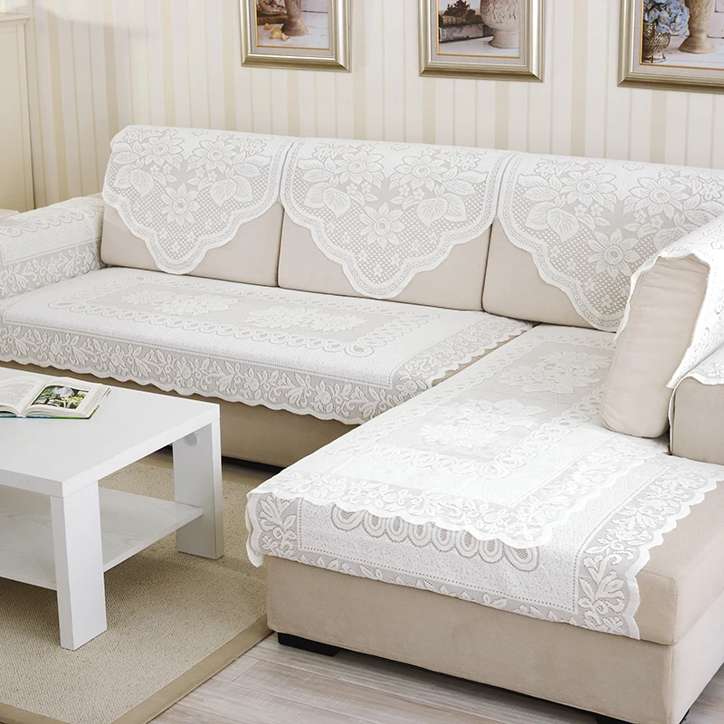 1 шт. белое кружевное покрывало для дивана|sectional sofa covers|sofa coversofa towel |