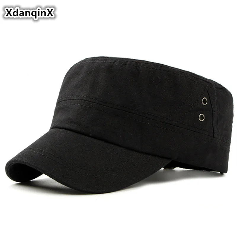 XdanqinX Adult Men's Flat Cap 100% Cotton Army Military Hats Adjustable Size Simple Solid Fashion Tongue Dad's Caps Snapback Cap
XdanqinX Adult Men's Flat Cap 100% Cotton Army Military Hats Adjustable Size Simple Solid Fashion Tongue Dad's Caps Snapback Cap