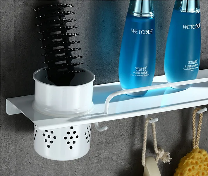 Free shipping Multi-function white color stainless steel bathroom shelf hair dryer holder comb holder with hanging hook BS345
Free shipping Multi-function white color stainless steel bathroom shelf hair dryer holder comb holder with hanging hook BS345