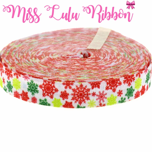 Flower Series Ribbon 5/8" 16mm 10 Yards/Lot Snowflake Printed Elastic Ribbon Clothing Webbing Tape Handmade Bow MD150713-25-1089
Flower Series Ribbon 5/8" 16mm 10 Yards/Lot Snowflake Printed Elastic Ribbon Clothing Webbing Tape Handmade Bow MD150713-25-1089