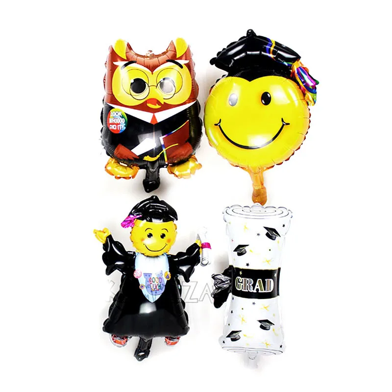 50pcs Mini Good Luck Graduated Doctor Foil Balloons Graduation Party Decorations diploma owl air ballon event party supplies
50pcs Mini Good Luck Graduated Doctor Foil Balloons Graduation Party Decorations diploma owl air ballon event party supplies