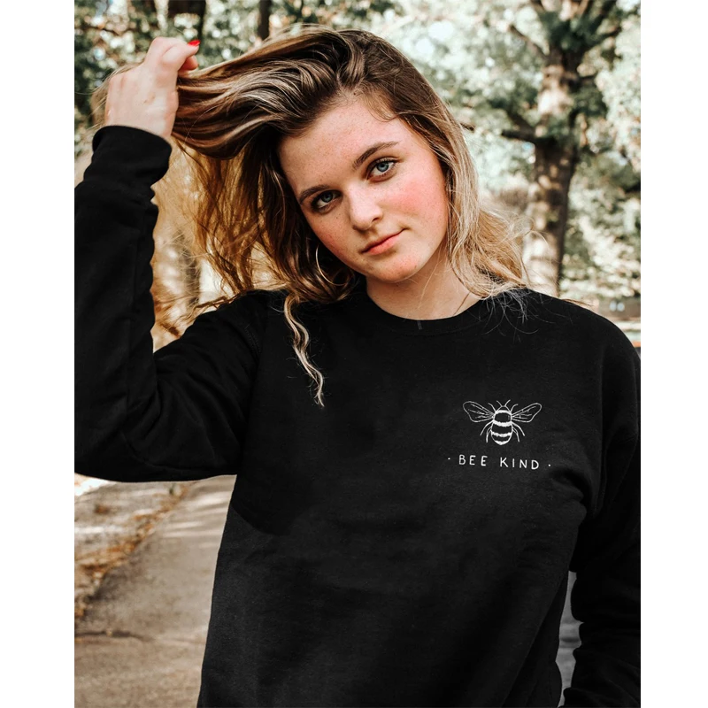 Новые осенние пчелы Вид кофты унисекс Для женщин Crewneck вдохновляющие религиозная