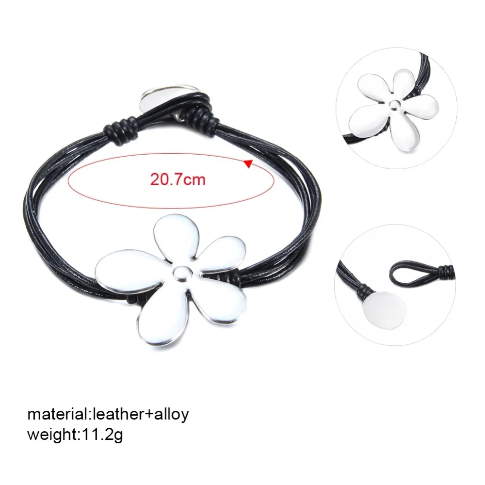 Lucky Grass Good Luck Rope Chain Black Leather Bracelet Wrist Jewelry Female Trend Decorations Wedding Party Can Wear
Lucky Grass Good Luck Rope Chain Black Leather Bracelet Wrist Jewelry Female Trend Decorations Wedding Party Can Wear