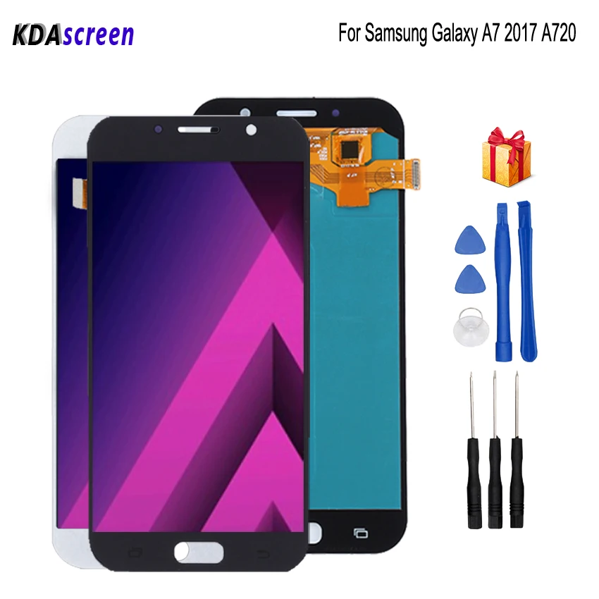 AMOLED для Samsung Galaxy A7 2017 A720, ЖК-дисплей A720F, сенсорный ЖК-экран, запчасти для телефона, дигитайзер
AMOLED для Samsung Galaxy A7 2017 A720, ЖК-дисплей A720F, сенсорный ЖК-экран, запчасти для телефона, дигитайзер