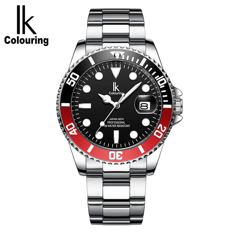 IK Colouring Bestn Men's Analog Quartz Watches Luminous Calendar Stainless Steel Wristwatch
IK Colouring Bestn Men's Analog Quartz Watches Luminous Calendar Stainless Steel Wristwatch