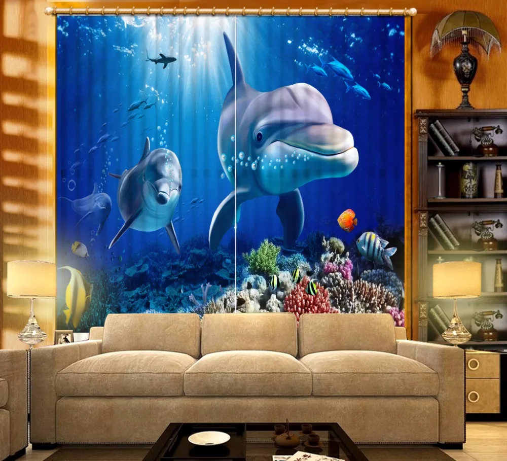 Home Decor Underwater World Curtains For Kids Children Room Dolphin Photo Curtaiin Living Room Bedroom
Home Decor Underwater World Curtains For Kids Children Room Dolphin Photo Curtaiin Living Room Bedroom