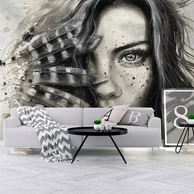 wellyu American simple fashion color hand-painted feather beautiful art wall custom large mural green wallpaper mural
wellyu American simple fashion color hand-painted feather beautiful art wall custom large mural green wallpaper mural