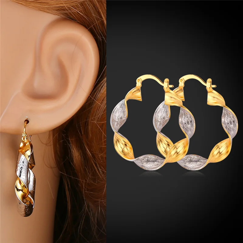 Starlord Vintage Earrings For Women Gold Color 2 Tone Color Basketball Wife Fashion Jewelry Hoop Earrings E990
Starlord Vintage Earrings For Women Gold Color 2 Tone Color Basketball Wife Fashion Jewelry Hoop Earrings E990