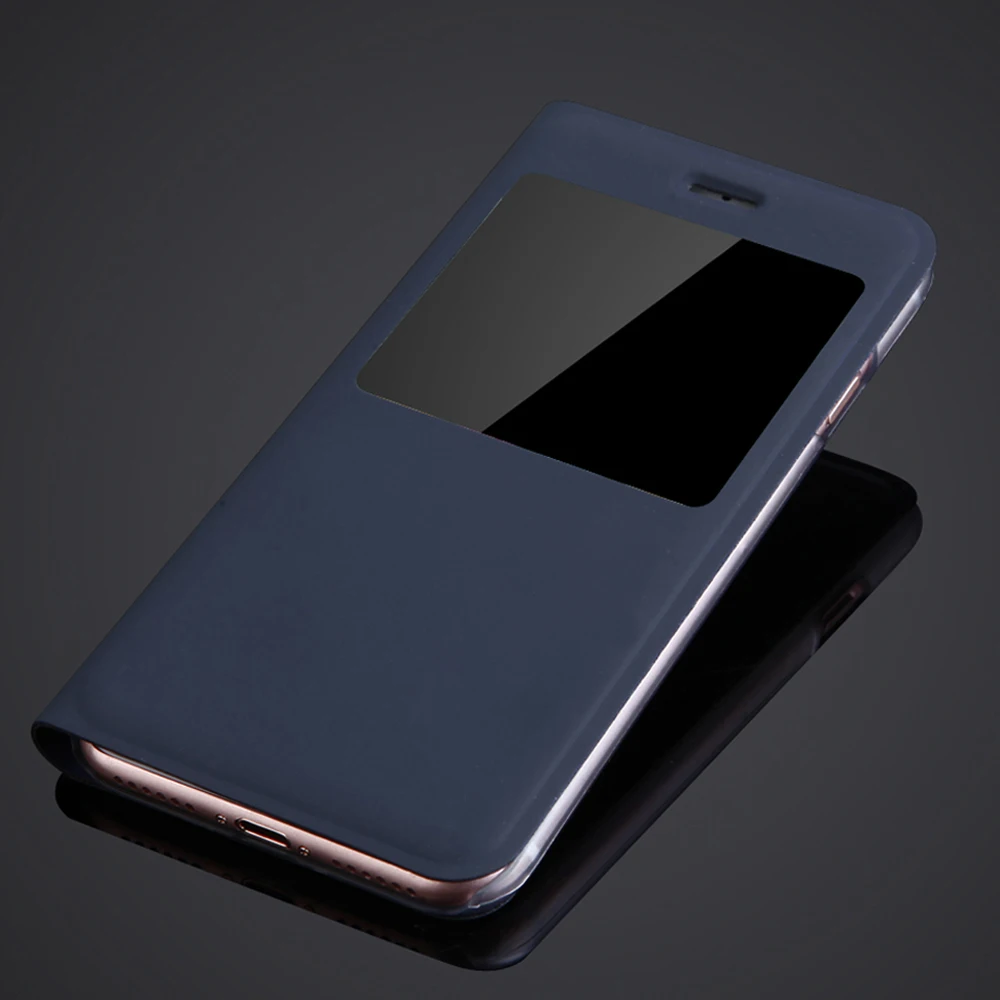 Для Apple iPhone 7 iP 4 "4 inchese Тонкий флип кейс с окошком для просмотра чехол телефона из