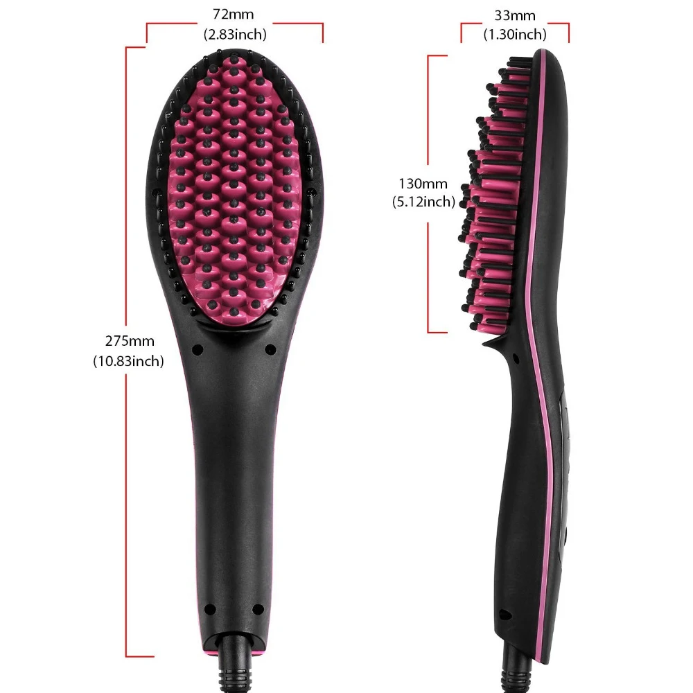 RUCHA Ceramic Hair Straightening Brush Comb Digital Electric Hair Brush Straightener Control 450F Fast Heating up Brushes
RUCHA Ceramic Hair Straightening Brush Comb Digital Electric Hair Brush Straightener Control 450F Fast Heating up Brushes