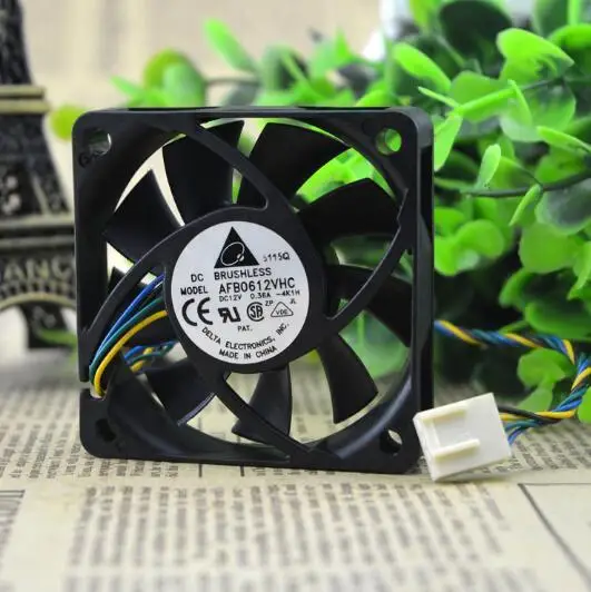 Delta 6015 AC/DC 12V 0.36A 6 см AFB0612VHC 60*60*15 мм 4-строчный ШИМ корпус процессора вентилятор охлаждения
Delta 6015 AC/DC 12V 0.36A 6 см AFB0612VHC 60*60*15 мм 4-строчный ШИМ корпус процессора вентилятор охлаждения