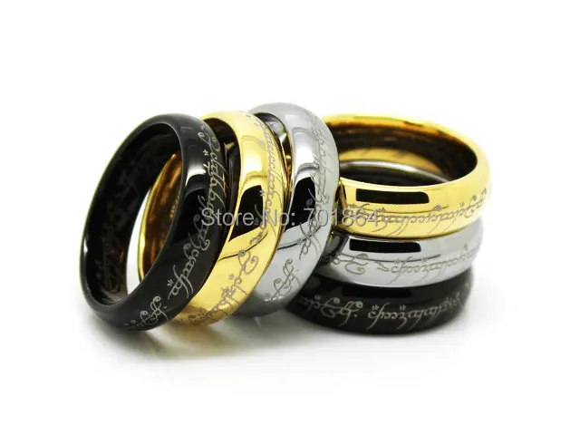 US Size 5 to13 The Tungsten Carbide One Ring of Power Width 6mm Gold / Silver Color / Black Fashion Movie Jewelry
US Size 5 to13 The Tungsten Carbide One Ring of Power Width 6mm Gold / Silver Color / Black Fashion Movie Jewelry