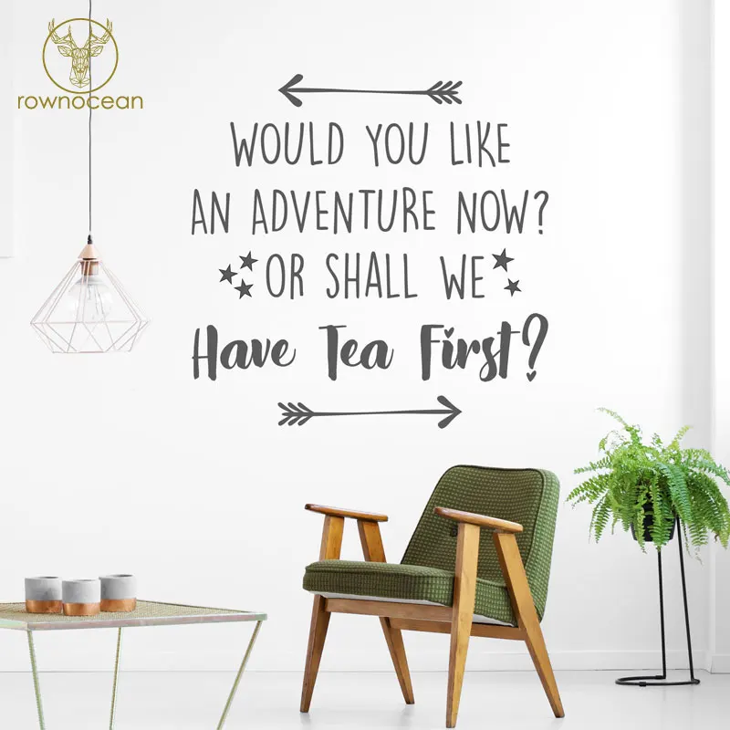 Would You Like An Adventure Now Or Shall We Have Tea First Vinyl Wall Sticker Quote Travel Decal Arrow Home Decor Kids Room 3Q04
Would You Like An Adventure Now Or Shall We Have Tea First Vinyl Wall Sticker Quote Travel Decal Arrow Home Decor Kids Room 3Q04