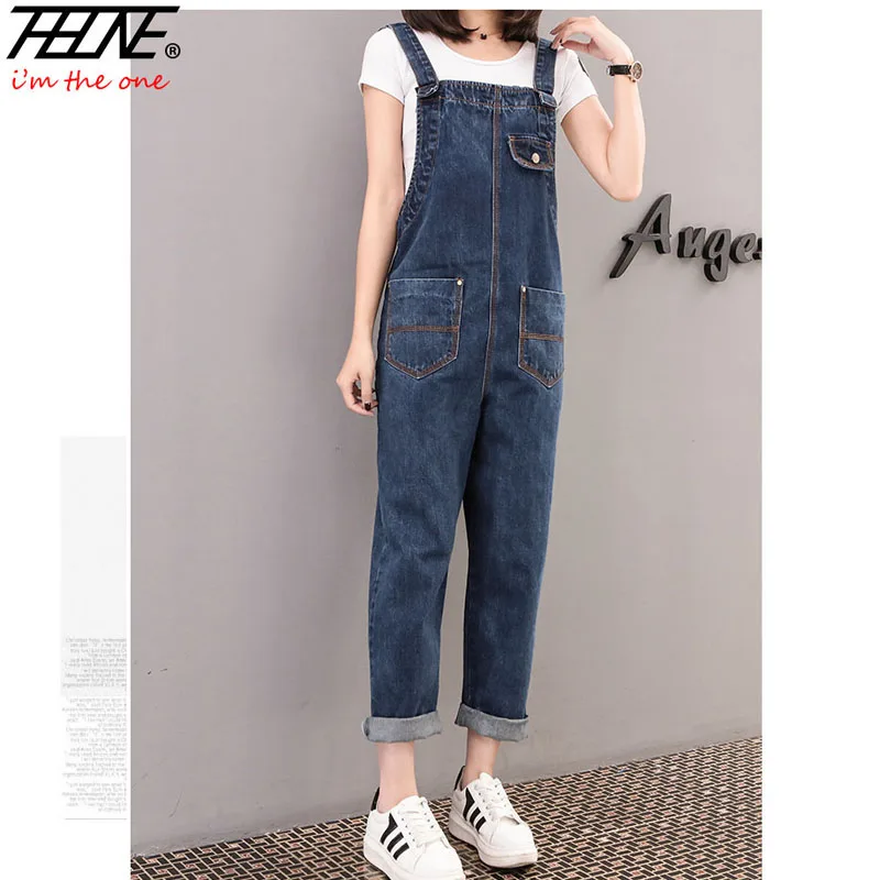 THHONE Brand Overalls Women Jumpsuit Rompers Denim Playsuit Suspenders Jeans Pants Loose Casual Pockets Big Size Body Feminino
THHONE Brand Overalls Women Jumpsuit Rompers Denim Playsuit Suspenders Jeans Pants Loose Casual Pockets Big Size Body Feminino