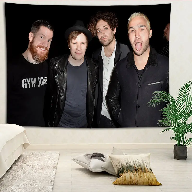 Custom Fall Out Boy Living room decoration tapestry sofa beach mat background wall hanging cloth tapestries More size
Custom Fall Out Boy Living room decoration tapestry sofa beach mat background wall hanging cloth tapestries More size