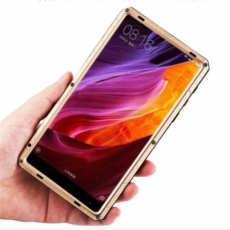 Outdoor Sports Daily Waterproof Shockproof Hard Metal Silicone Full Protection Phone Housing Case Cover For Xiaomi Mi Mix 2 MIX2
Outdoor Sports Daily Waterproof Shockproof Hard Metal Silicone Full Protection Phone Housing Case Cover For Xiaomi Mi Mix 2 MIX2