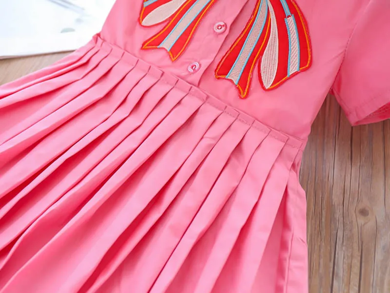 Roimyal оптовая продажа 2019 летнее платье для девушек с отложным воротником вышивкой