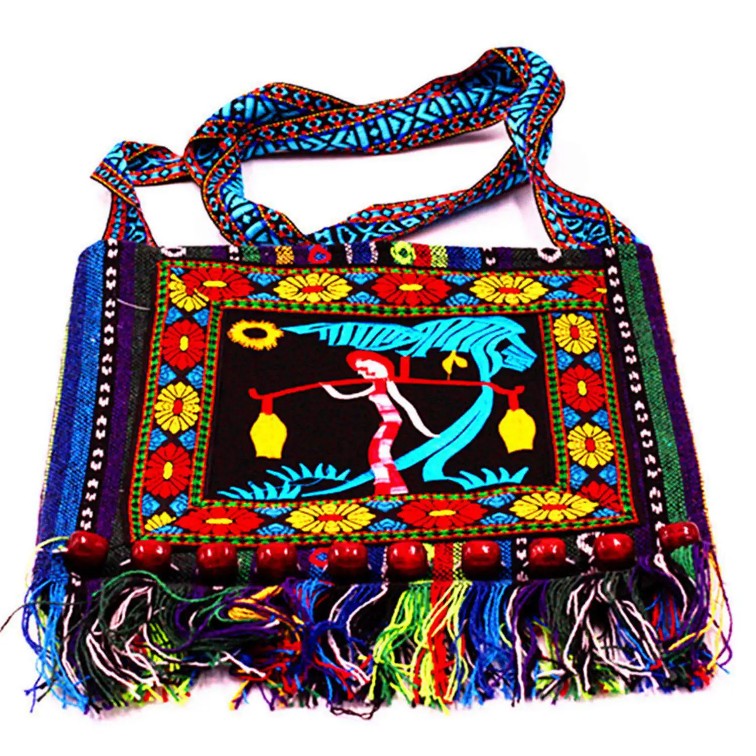Hmong Vintage Chinese National Style Ethnic Shoulder Bag Embroidery Boho Hippie Tassel Tote Messenger
Hmong Vintage Chinese National Style Ethnic Shoulder Bag Embroidery Boho Hippie Tassel Tote Messenger