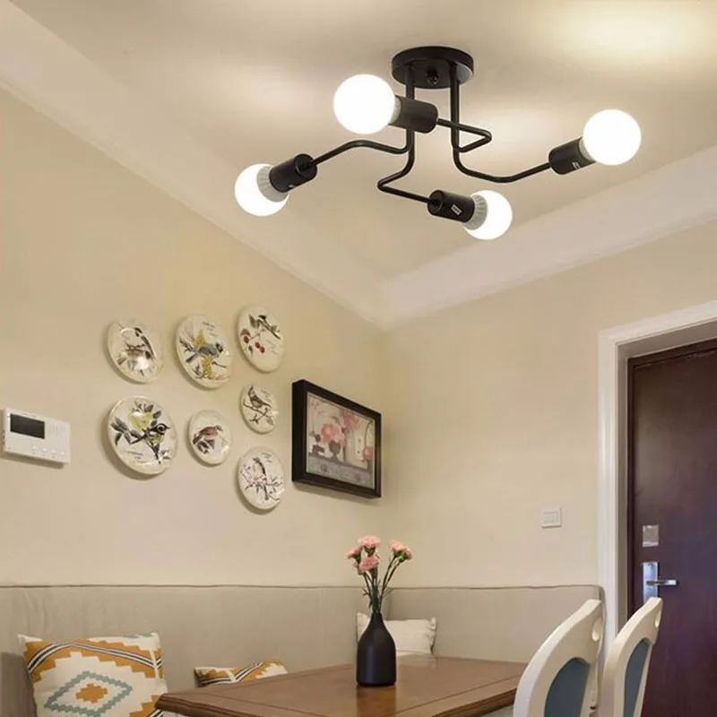 Simple Ceiling Lights For Home Lighting Luminaire Multiple Rod Wrought Iron Ceiling Lamp E27 Bulb Living Room(No Bulb)
Simple Ceiling Lights For Home Lighting Luminaire Multiple Rod Wrought Iron Ceiling Lamp E27 Bulb Living Room(No Bulb)