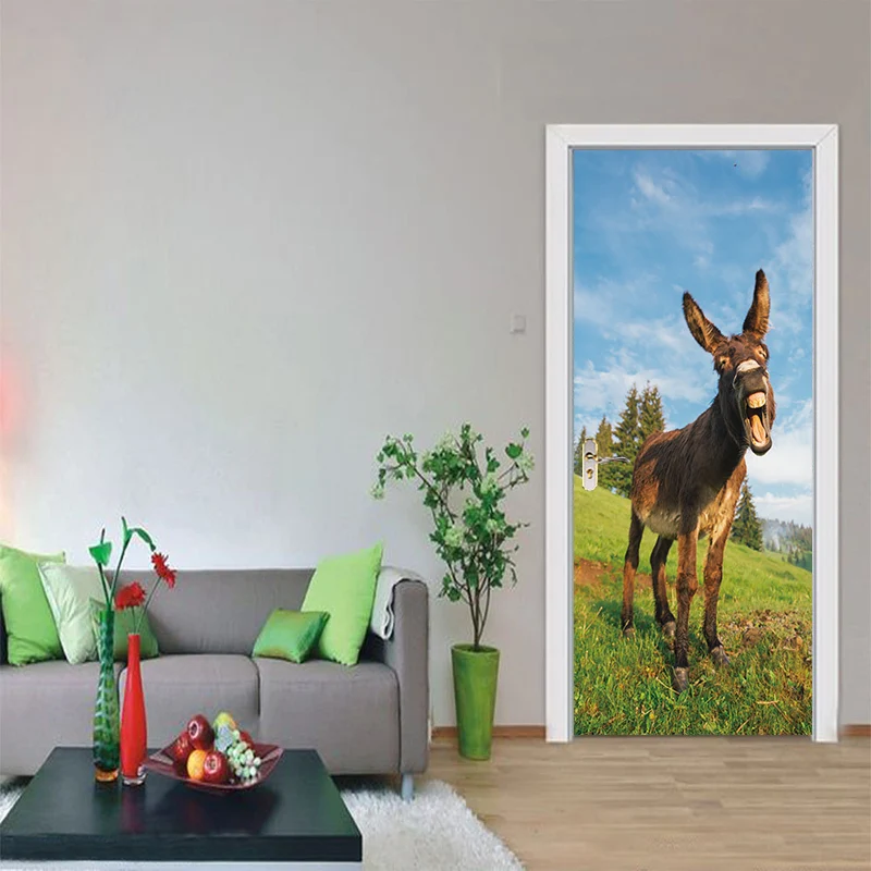 2pcs/set Walking A Donkey Door Sticker Adesivo De Parede Wall Decals Abstract Art Animal Wallpaper Decoration Cool Home Decor
2pcs/set Walking A Donkey Door Sticker Adesivo De Parede Wall Decals Abstract Art Animal Wallpaper Decoration Cool Home Decor