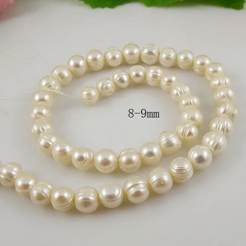 Unique Pearls jewellery Store,White Color 8-9MM Genuine Freshwater Pearl Loose Beads
Unique Pearls jewellery Store,White Color 8-9MM Genuine Freshwater Pearl Loose Beads