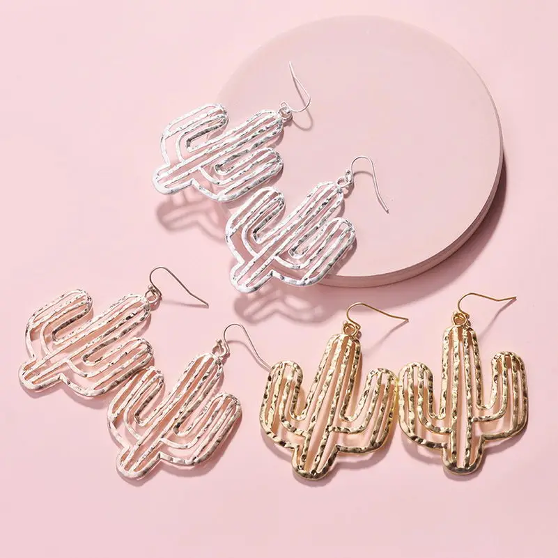 Thumped Cutout Metallic Cactaceae Dangle Drop Earrings for Women Cut Out Cacti Metal Drop Statement Earrings
Thumped Cutout Metallic Cactaceae Dangle Drop Earrings for Women Cut Out Cacti Metal Drop Statement Earrings