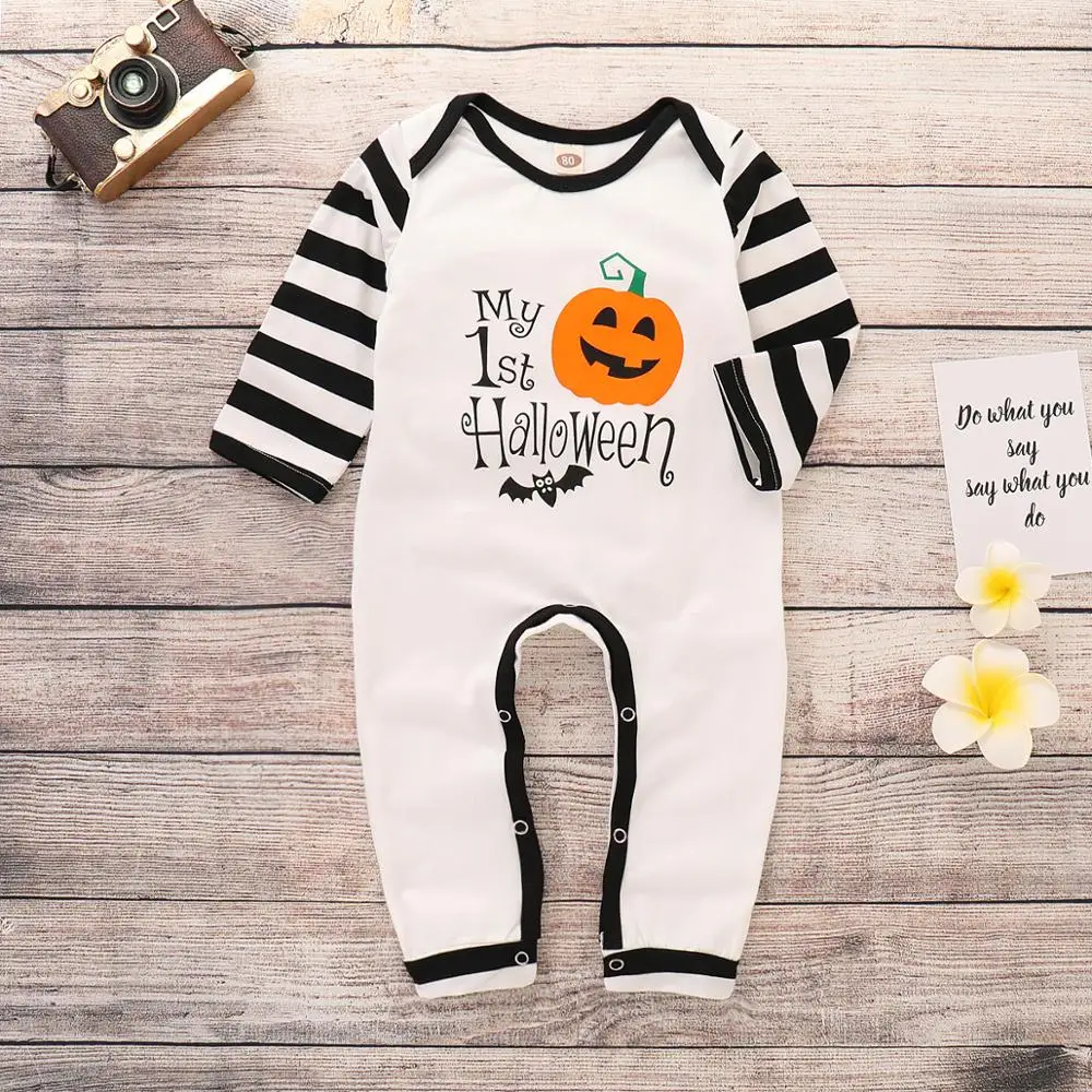 New Halloween hot style children's costumes Jumpsuit European and American children pumpkin long climb Halloween Romper RM19048
New Halloween hot style children's costumes Jumpsuit European and American children pumpkin long climb Halloween Romper RM19048
