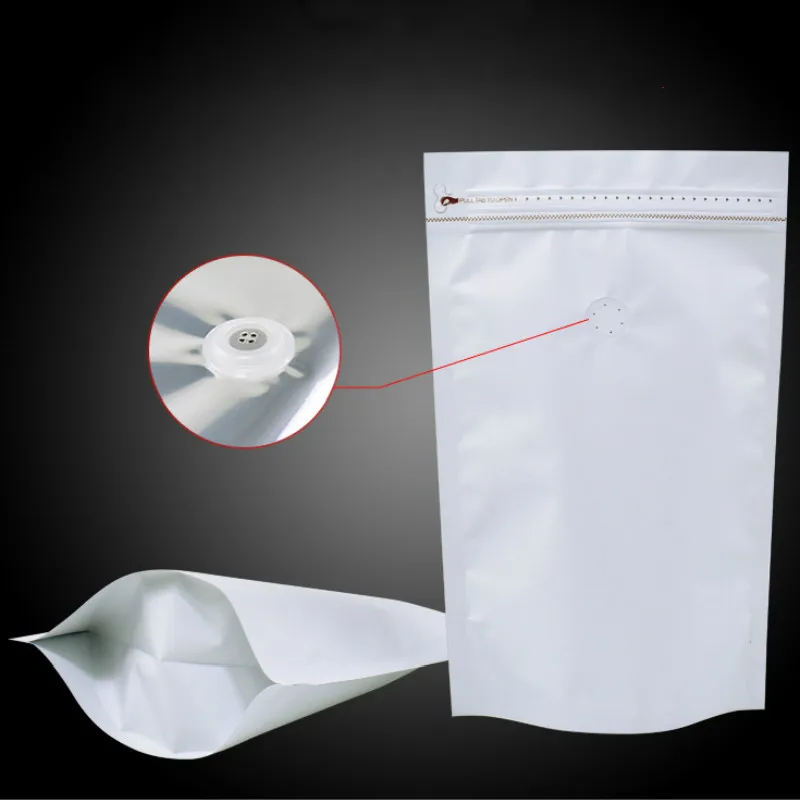 100pcs White one pound coffee food candy gift poweder packing bag one way exhaust valve aluminum plated stand up zipper bags
100pcs White one pound coffee food candy gift poweder packing bag one way exhaust valve aluminum plated stand up zipper bags