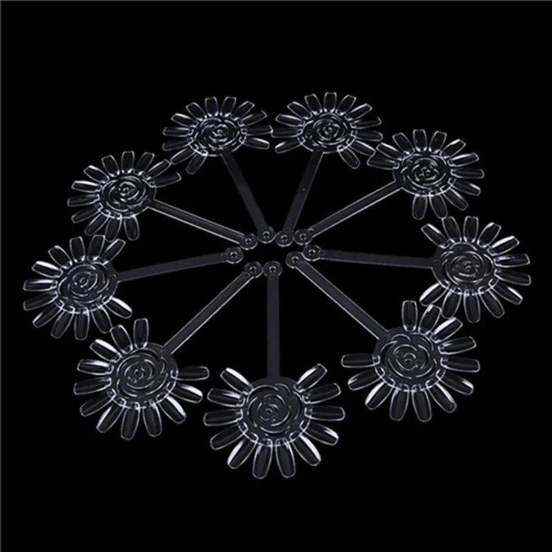 10Sets Clear 12 Tips Sunflower Nail Polish Display Sticks with Ring Nail Art Display Color Chart Ring Holder F0129X
10Sets Clear 12 Tips Sunflower Nail Polish Display Sticks with Ring Nail Art Display Color Chart Ring Holder F0129X