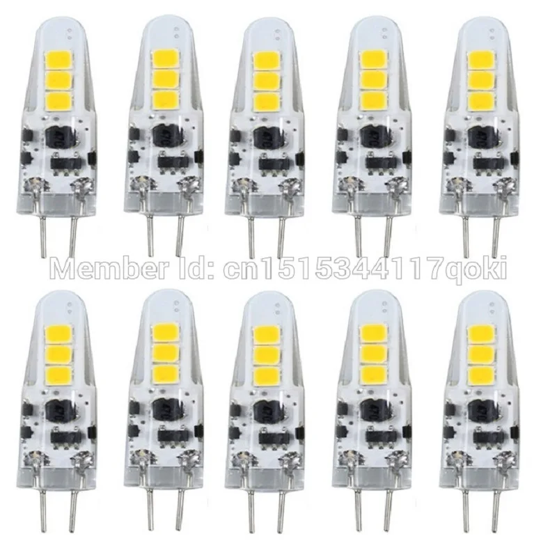 

4W G4 6SMD 2835 400-500LM Warm White or Cool White Decorative DC AC10-20V LED Bi-pin Lights wholesale 10PCS JTFL048
