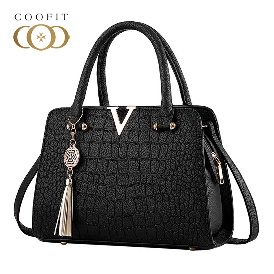 

Crocodile Leather Women Bag V Letters Designer Handbags Luxury Quality Lady Shoulder Crossbody Bags Fringed Women Messenger Bag
