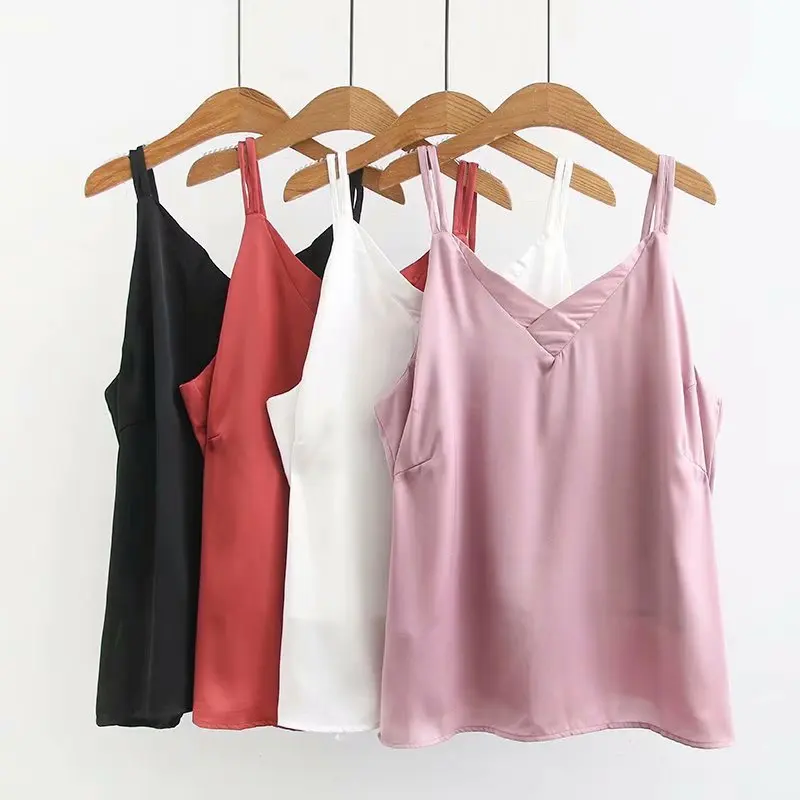 Large Size Women's Clothing 2019 Summer Tops New Bottom Sleeveess Shirt Silk Plus Size Vest Sexy Camis Camiseta Tirantes Mujer
Large Size Women's Clothing 2019 Summer Tops New Bottom Sleeveess Shirt Silk Plus Size Vest Sexy Camis Camiseta Tirantes Mujer