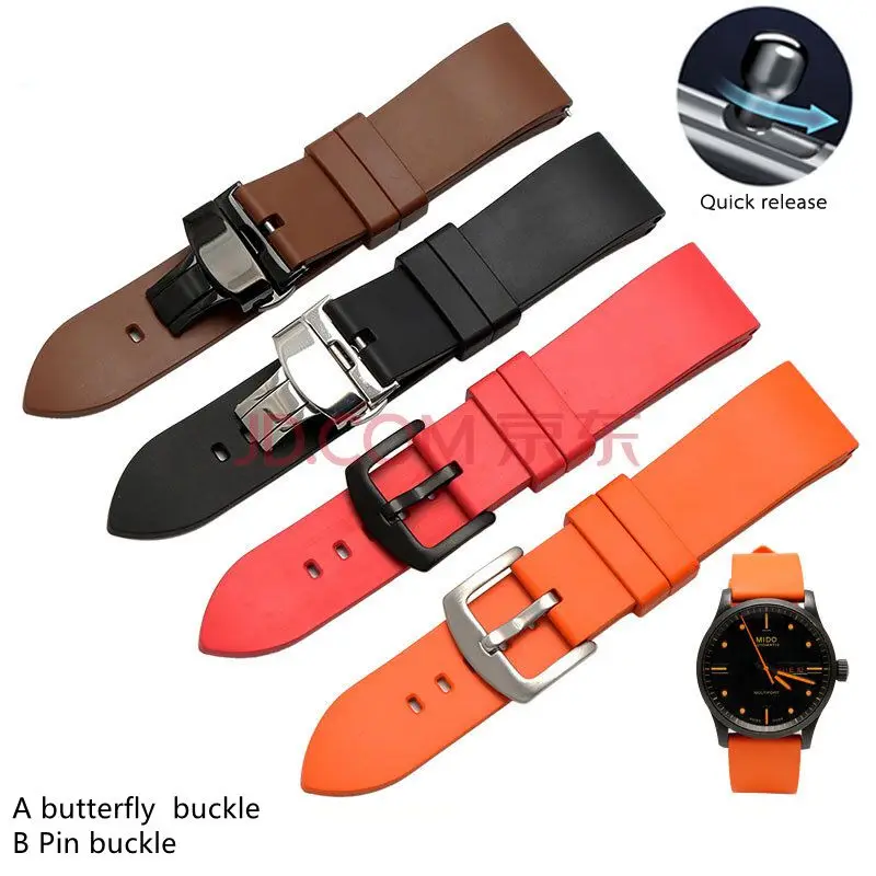 Fluoro-rubber strap replacement for Suunto Mi-do M005 watch accessories quick release 20 22 24mm silcion watch band
Fluoro-rubber strap replacement for Suunto Mi-do M005 watch accessories quick release 20 22 24mm silcion watch band