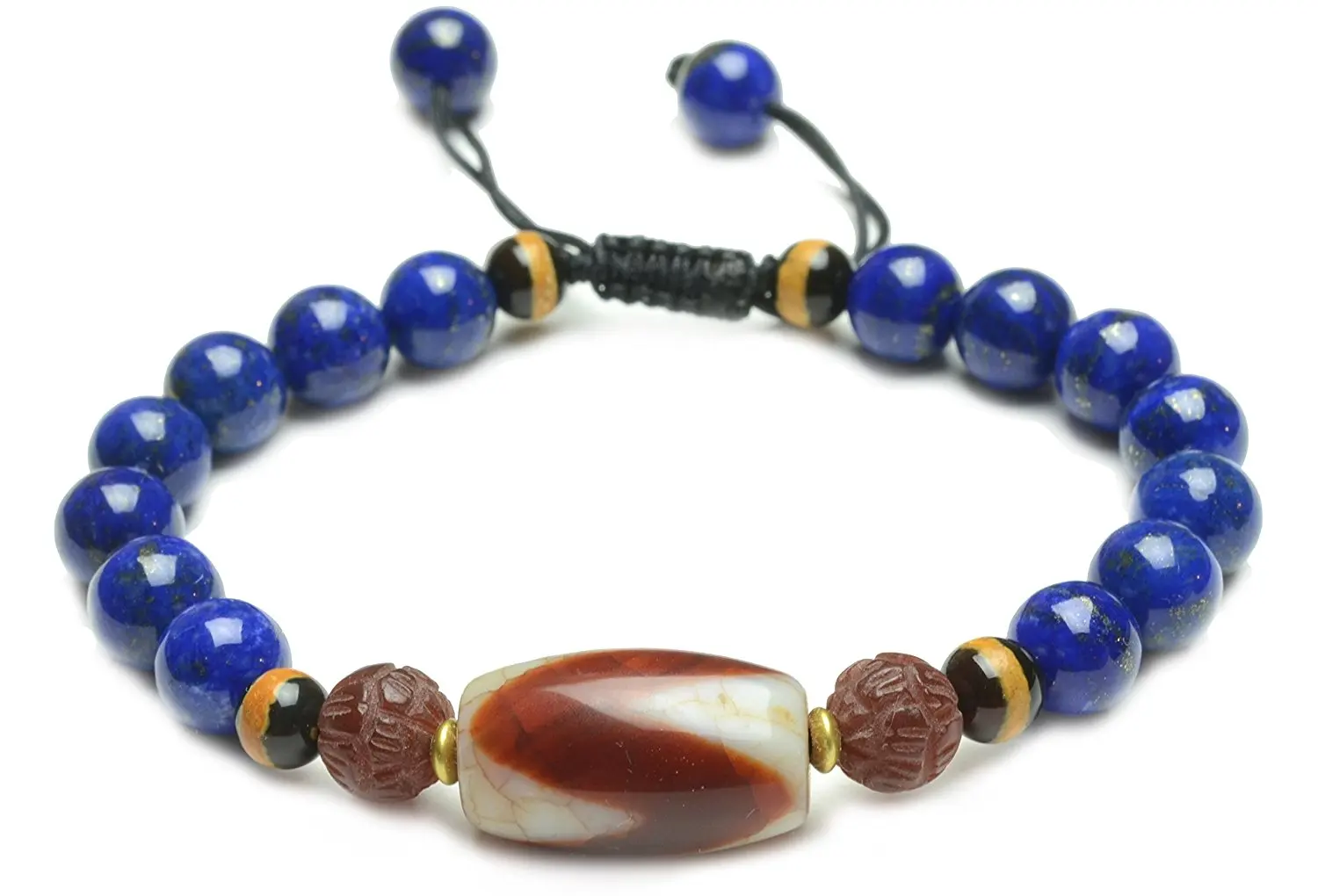 Tibetan Tiger Tooth Protection Dzi Bead Amulet Bracelet -Feng Shui Energy
Tibetan Tiger Tooth Protection Dzi Bead Amulet Bracelet -Feng Shui Energy