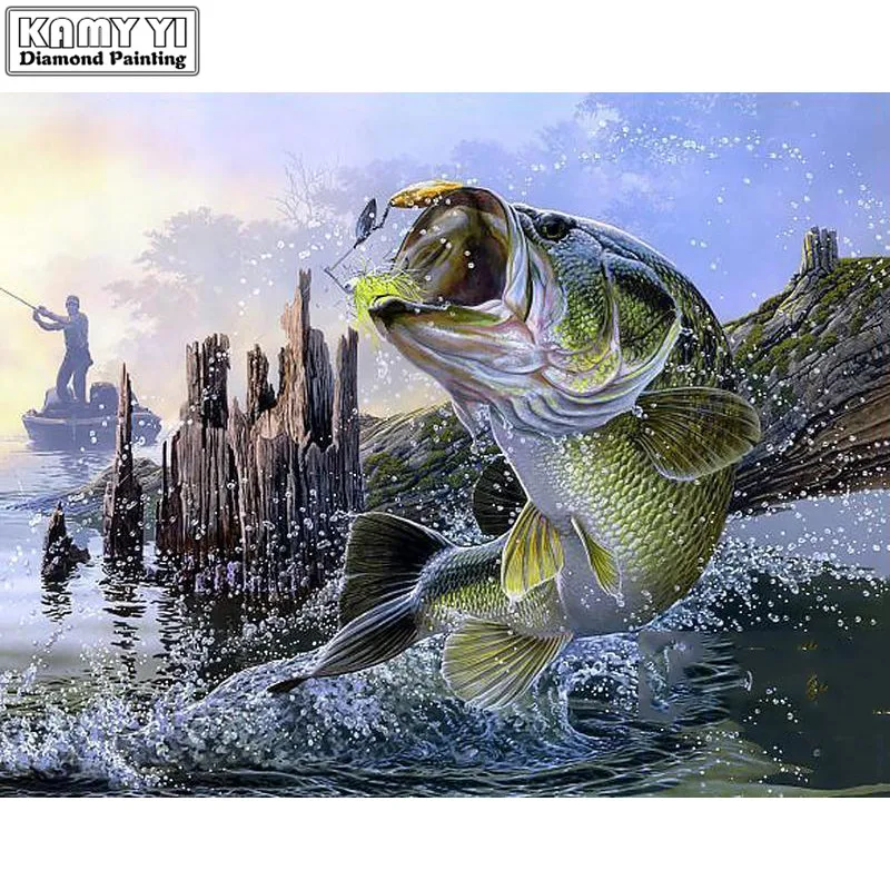Full Square/Round Drill 5D DIY Diamond Painting "fish" 3D Embroidery Cross Stitch Mosaic Rhinestone Decoration Craft XY1
Full Square/Round Drill 5D DIY Diamond Painting "fish" 3D Embroidery Cross Stitch Mosaic Rhinestone Decoration Craft XY1