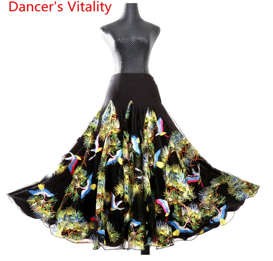 Ladies dress skirt body modern dance waltz ballroom dance skirt Tutu new adult female skirt woman Practice skirt
Ladies dress skirt body modern dance waltz ballroom dance skirt Tutu new adult female skirt woman Practice skirt