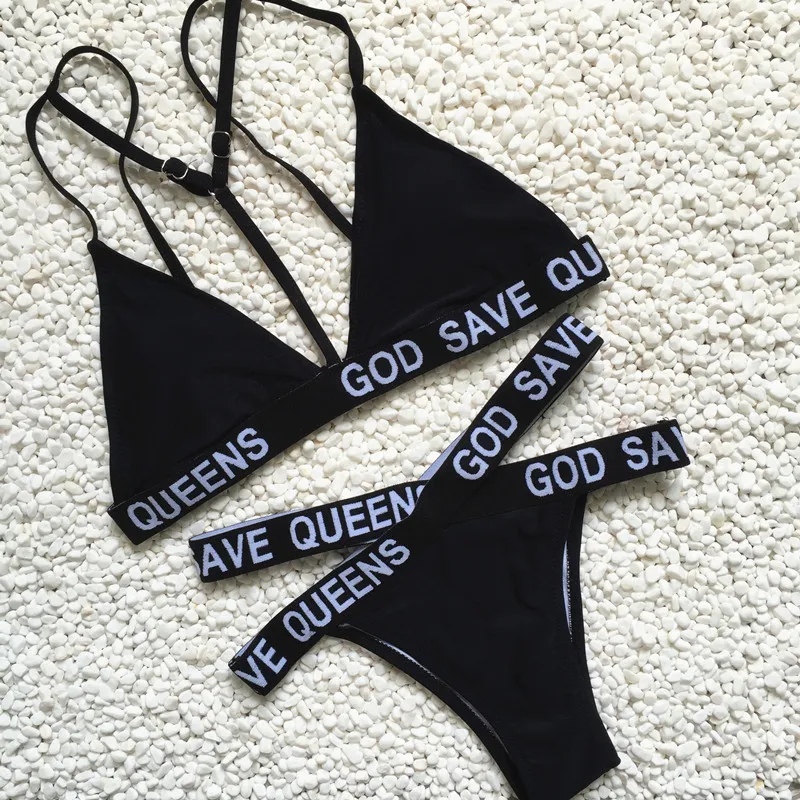 2017 New Sexy Micro Bikinis Set Swimwear Women Female Swimsuit Letters Bandage Beach Swimwear Bathing Suit maillot de bain
2017 New Sexy Micro Bikinis Set Swimwear Women Female Swimsuit Letters Bandage Beach Swimwear Bathing Suit maillot de bain