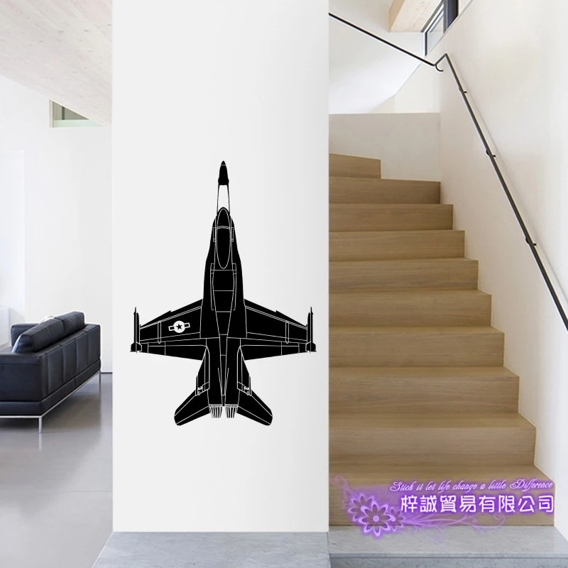 Airplane Sticker Vehicle Decal Classic Aircraft Posters Vinyl Wall Decals Aeroplane Parede Decor Mural | Дом и сад