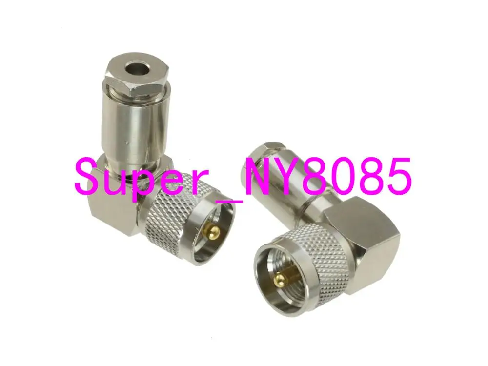 UHF male PL259 PL-259 clamp RG58 RG142 RG400 LMR195 cable right angle RF Coaxial Connector
UHF male PL259 PL-259 clamp RG58 RG142 RG400 LMR195 cable right angle RF Coaxial Connector